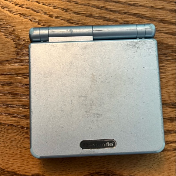 Nintendo Gameboy Advance SP System CIB 3rd party Charger Pearl Blue AGS 101 - Picture 7 of 13